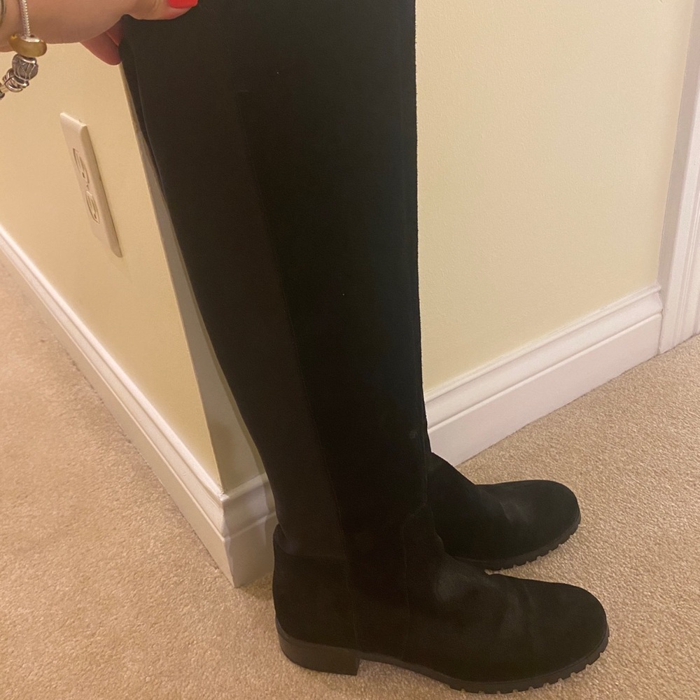 Michael Kors Black Suede over the knee boots